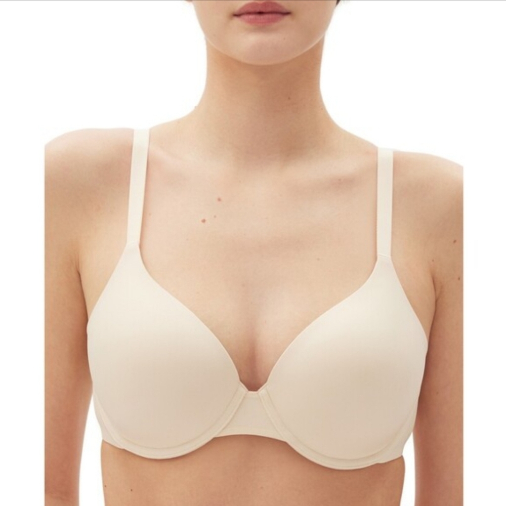 GapBody Everyday Essentials T-Shirt Bra Women's 34DD Pale Warm Pink Hook & Eye